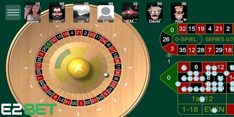 Hướng dẫn cách chơi roulette E2Bet cơ bản